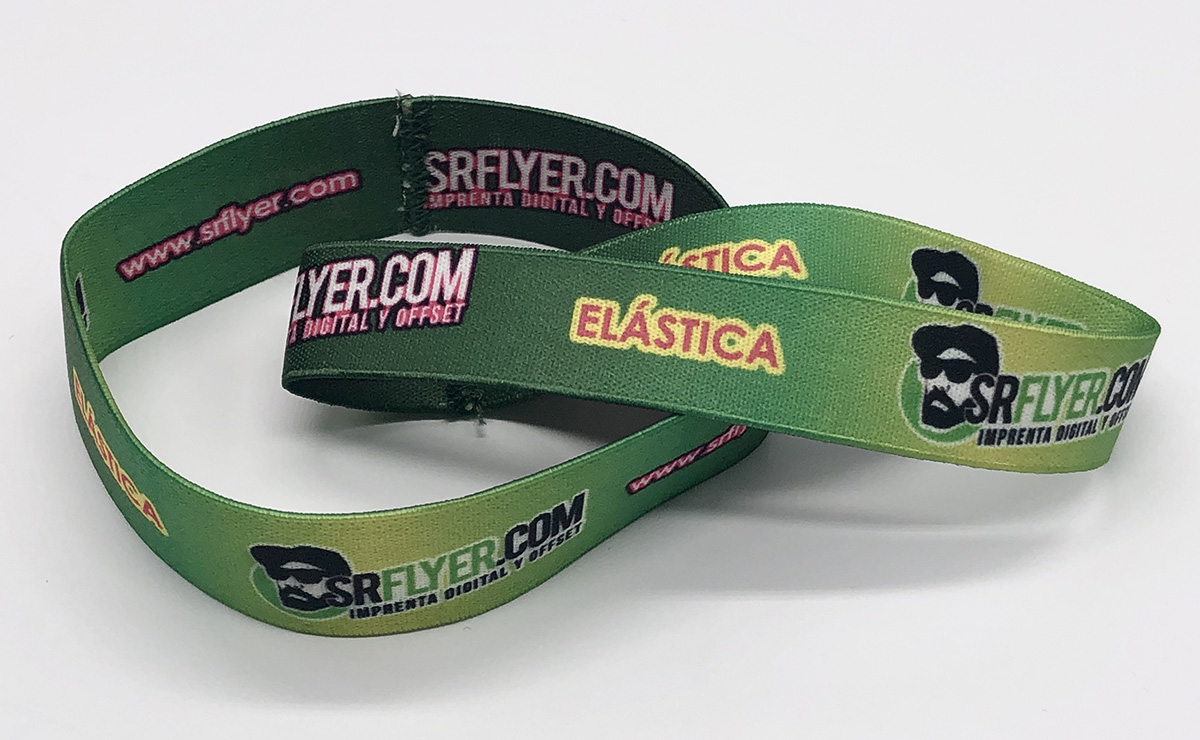 Pulseras de Tela Elástica Personalizadas con sublimación