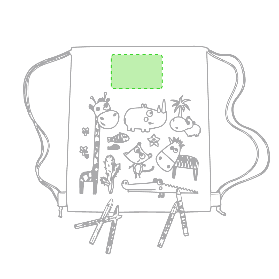 personalizado mochilas de colorear